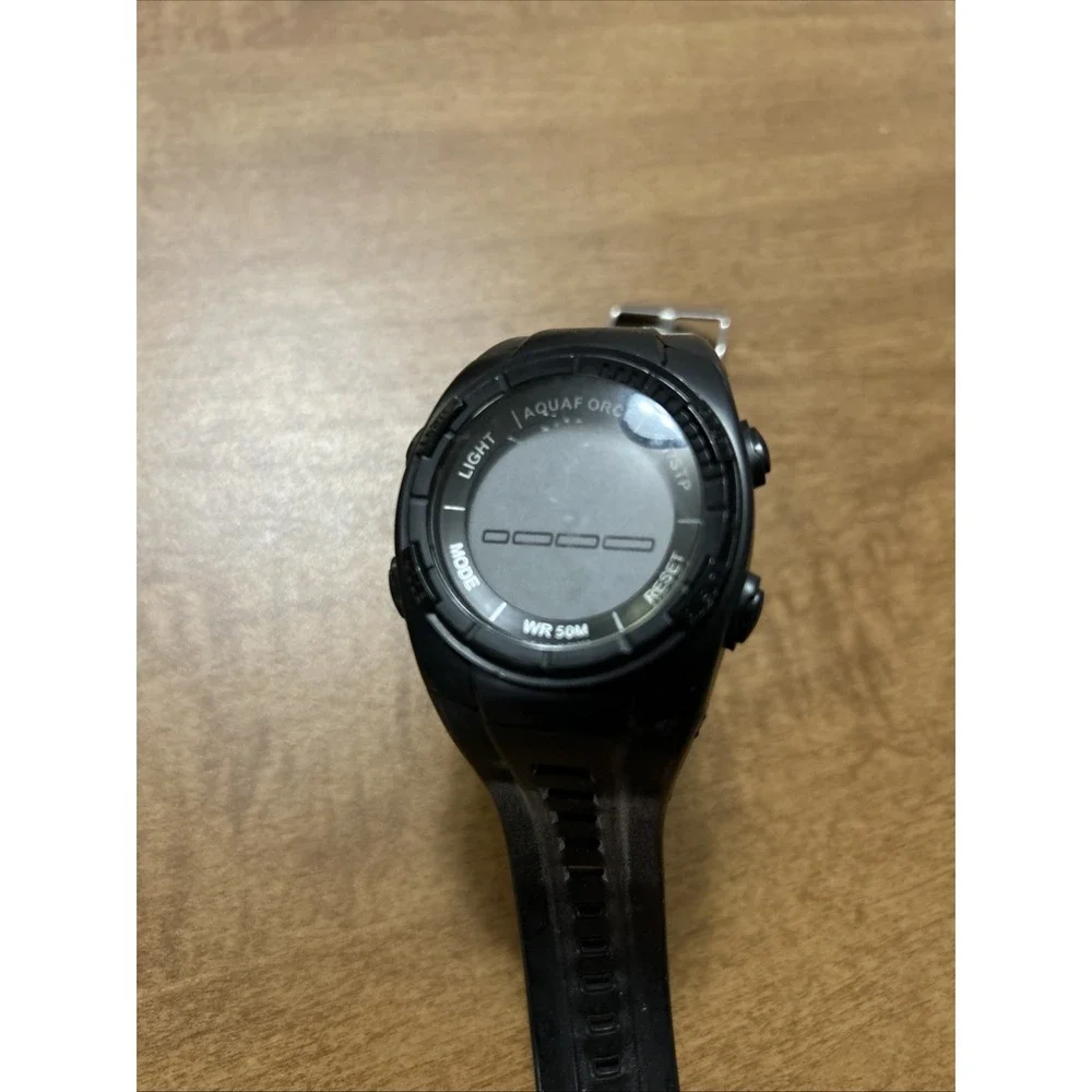 Aquaforce US Air Force Men's Black Rubber‎ Strap Digital Watch See Desc